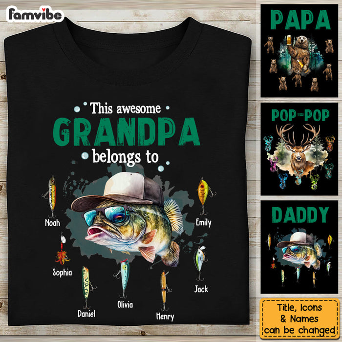 Personalized Gift For Fishing Grandpa Belongs To Shirt - Hoodie - Sweatshirt 32668 1
