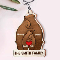 Personalized Our Family Wood Keychain 32671 thumb 1