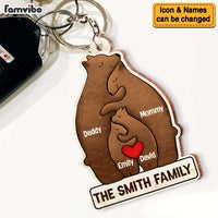 Personalized Our Family Wood Keychain 32671 thumb 1
