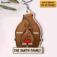 Personalized Our Family Wood Keychain 32671 thumb 1