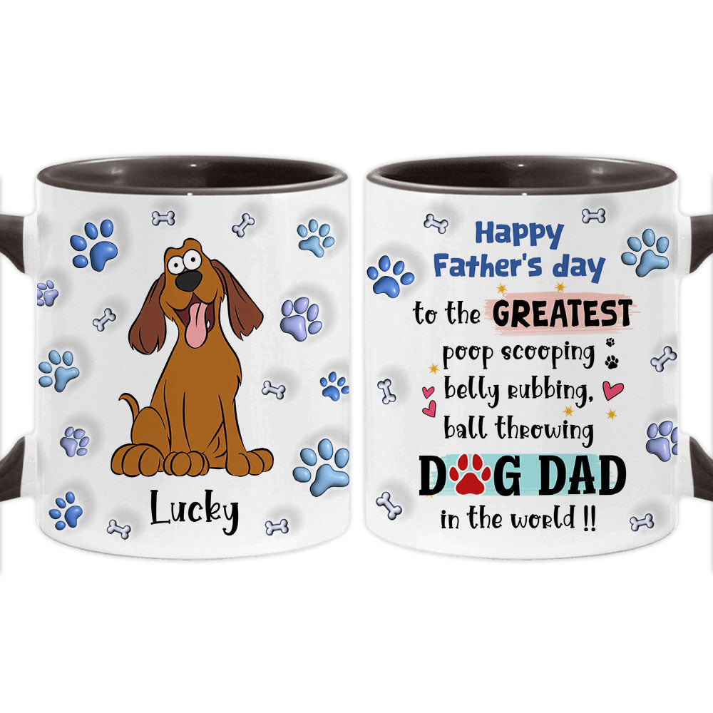 Gift For Dog Dad Belly Rubbing 3D Inflated Print Mug 32674 Primary Mockup