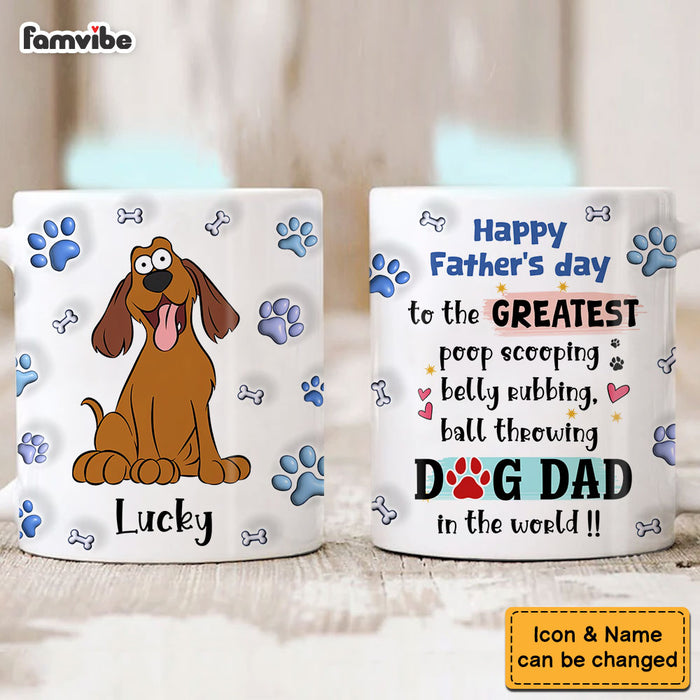 Gift For Dog Dad Belly Rubbing 3D Inflated Print Mug 32674 1