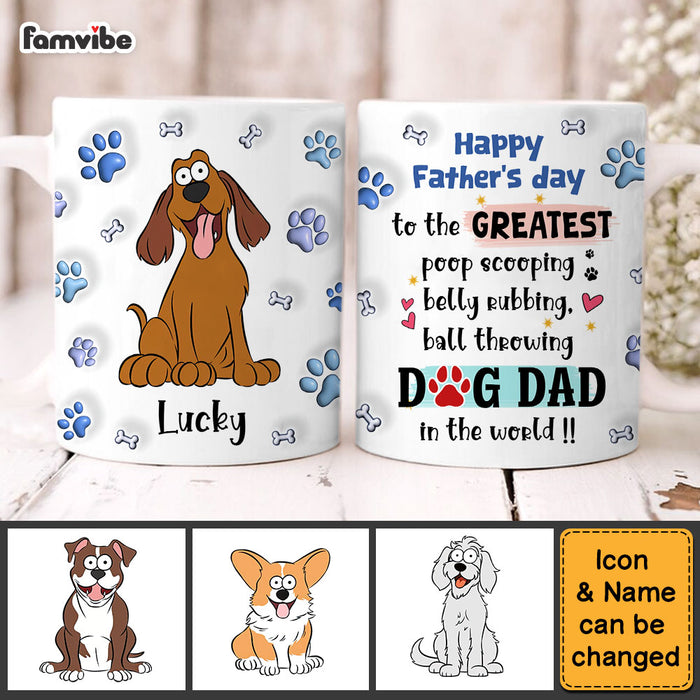 Gift For Dog Dad Belly Rubbing 3D Inflated Print Mug 32674 1