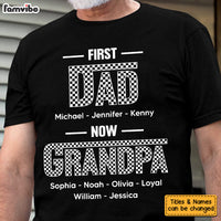 Personalized Gift For Grandpa First Dad Checkered Shirt - Hoodie - Sweatshirt 32675 thumb 1