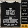Personalized Gift For Grandpa First Dad Checkered Shirt - Hoodie - Sweatshirt 32675 1