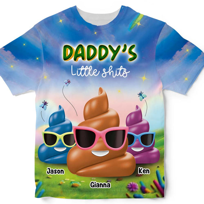 Gift For Dad Funny Little Sh*t All-over Print All-over Print T Shirt - Hoodie - Sweatshirt 32677 1