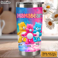 Personalized Gift For Mom Grandma Bear Colorful Steel Tumbler 32680 thumb 1