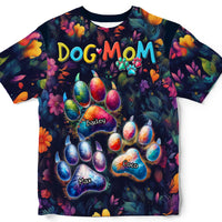 Gift for Dog Mom Adorable Paw Print All-over Print T Shirt - Hoodie - Sweatshirt 32681 thumb 1