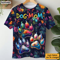 Gift for Dog Mom Adorable Paw Print All-over Print T Shirt - Hoodie - Sweatshirt 32681 thumb 1