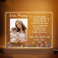 Personalized Gift For First Mother's Day Plaque LED Lamp Night Light 32684 thumb 1