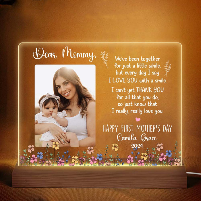Personalized Gift For First Mother's Day Plaque LED Lamp Night Light 32684 1