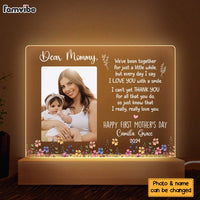 Personalized Gift For First Mother's Day Plaque LED Lamp Night Light 32684 thumb 1