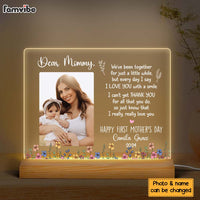 Personalized Gift For First Mother's Day Plaque LED Lamp Night Light 32684 thumb 1
