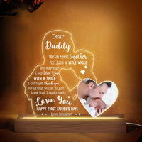 Personalized Gift For First Father's Day Thank You For All Plaque LED Lamp Night Light 32686 thumb 1