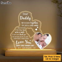 Personalized Gift For First Father's Day Thank You For All Plaque LED Lamp Night Light 32686 thumb 1