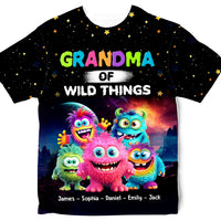 Personalized Gift For Grandma Of  Wild Things All-over Print T Shirt - Hoodie - Sweatshirt 32687 thumb 1
