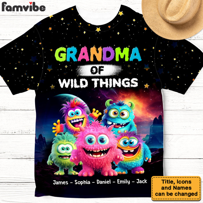Personalized Gift For Grandma Of  Wild Things All-over Print T Shirt - Hoodie - Sweatshirt 32687 1