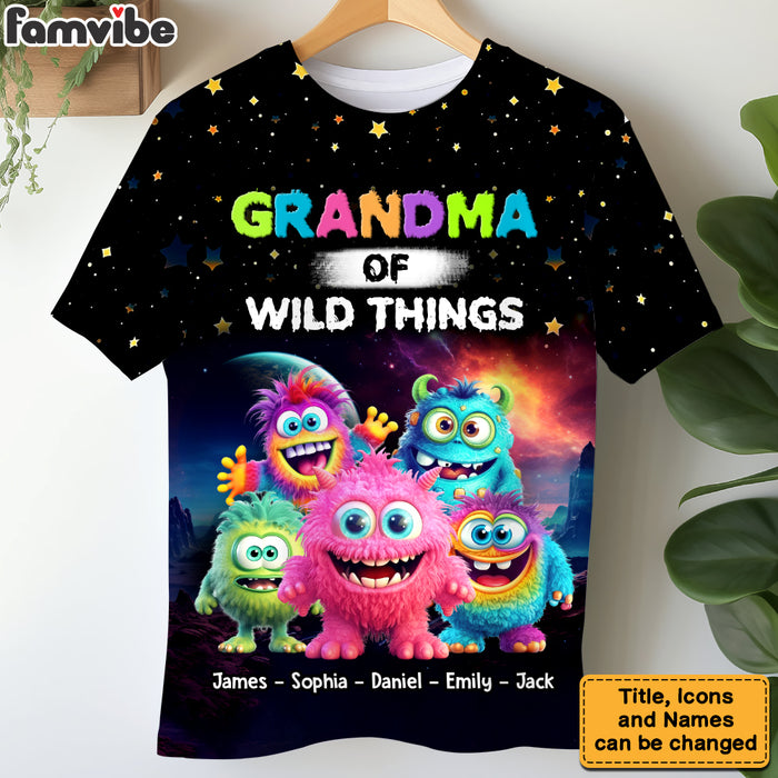 Personalized Gift For Grandma Of  Wild Things All-over Print T Shirt - Hoodie - Sweatshirt 32687 1