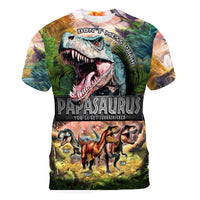 Personalized Gift For Papasaurus All-over Print T Shirt 32689 thumb 1