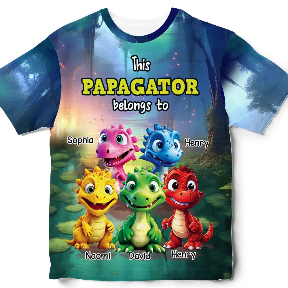 Personalized Gift For Grandpa Papagator Belongs To All-over Print T Shirt - Hoodie - Sweatshirt 32691 Primary Mockup