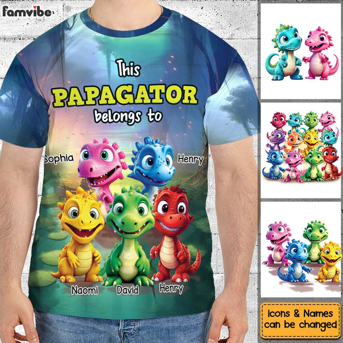 Personalized Gift For Grandpa Papagator Belongs To All-over Print T Shirt - Hoodie - Sweatshirt 32691 1