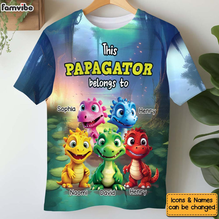 Personalized Gift For Grandpa Papagator Belongs To All-over Print T Shirt - Hoodie - Sweatshirt 32691 1