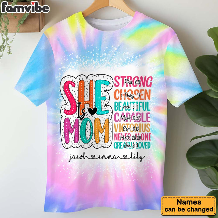 Personalized She Is Mom All-over Print T Shirt - Hoodie - Sweatshirt 32698 1