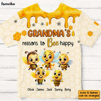 Personalized Gift For Grandma Reasons To Bee Happy All-over Print T Shirt 32699 thumb 1