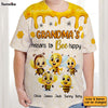 Personalized Gift For Grandma Reasons To Bee Happy All-over Print T Shirt 32699 1