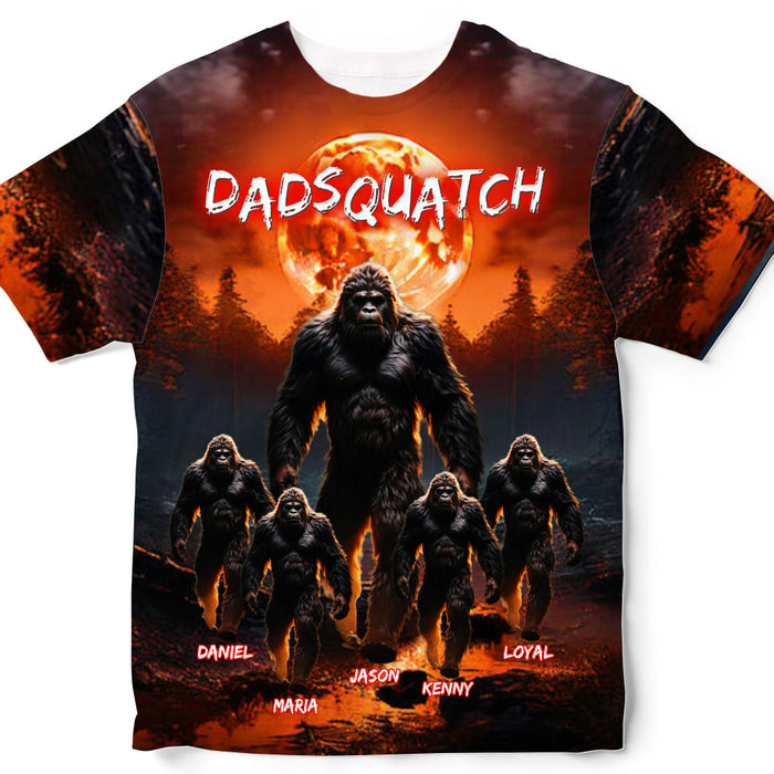 Personalized Gift For Dad Squatch All-over Print T Shirt 32700 1