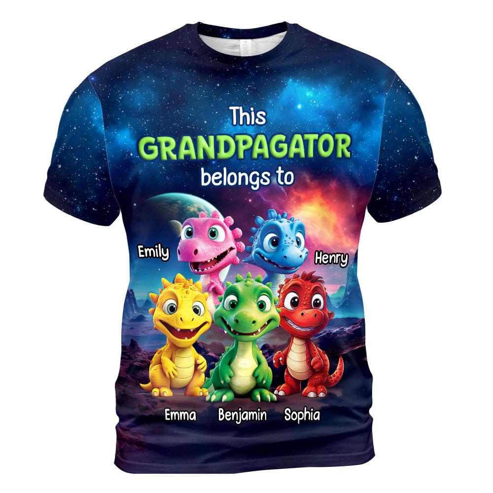 Personalized Gift For Grandpa Papagator Belongs To All-over Print T Shirt - Hoodie - Sweatshirt 32714 Primary Mockup