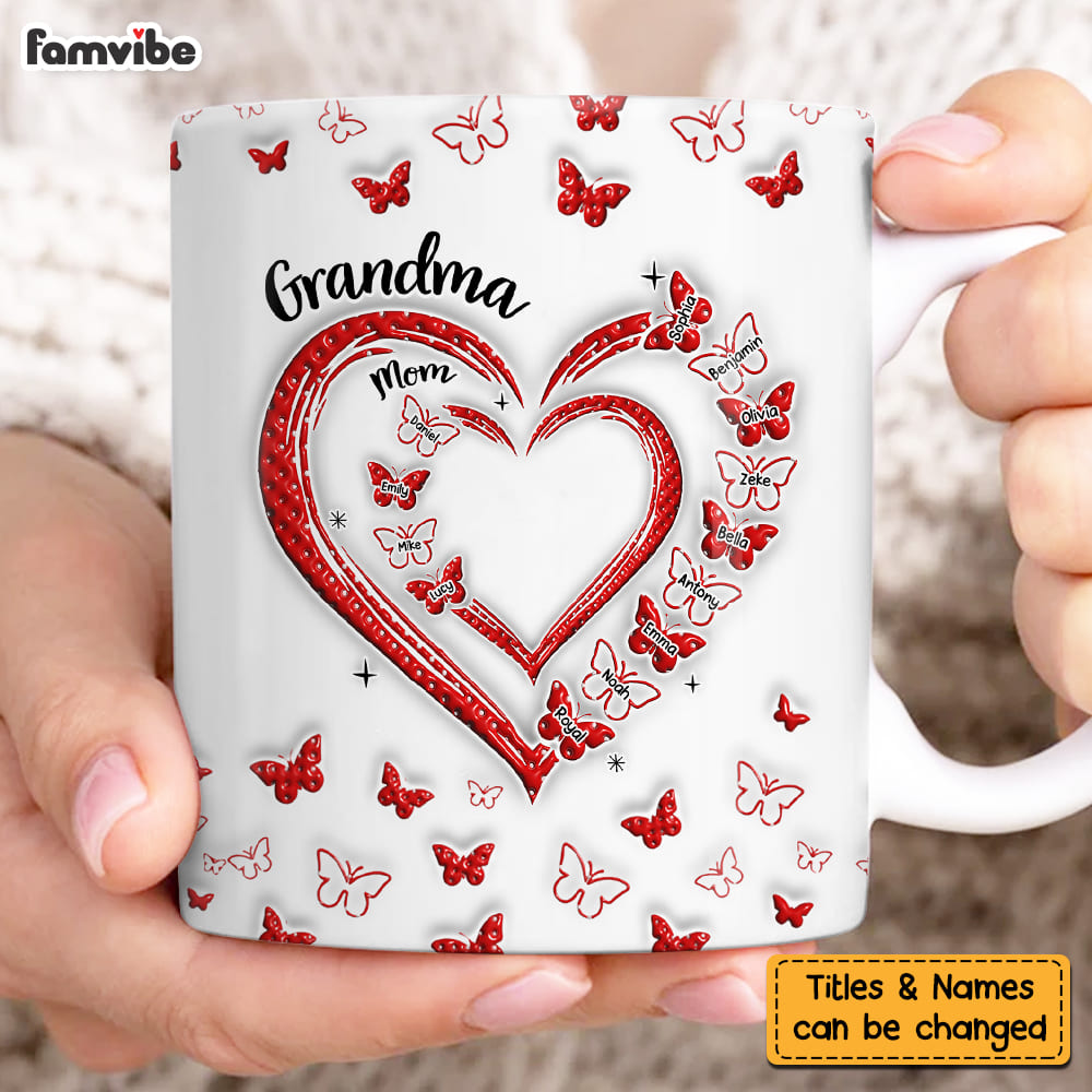 Personalized Gift For Grandma Grandma Butterfly Mug 32720 Primary Mockup