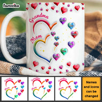 Personalized Gift For Grandma 2 Heart Mug 32721 thumb 1