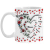 Personalized Gift For Grandma Floral Heart Mug 32722 1