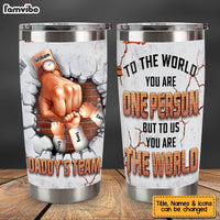 Personalized Daddy's Team To The World Steel Tumbler 32723 thumb 1
