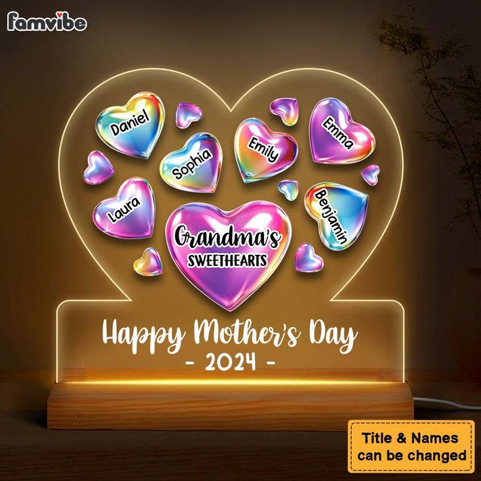 Personalized  Grandma's Sweethearts Plaque LED Lamp Night Light 32733 1