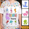 Personalized Gift For Grandma Saurus All-over Print T Shirt - Hoodie - Sweatshirt 32734 1