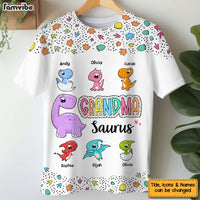 Personalized Gift For Grandma Saurus All-over Print T Shirt - Hoodie - Sweatshirt 32734 thumb 1