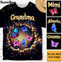 Personalized Gift For Grandma Butterfly 3D Effect All-over Print T Shirt - Hoodie - Sweatshirt 32738 thumb 1