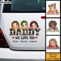 Personalized Gift For Daddy We Love You Photo Car Decal 32740 thumb 1