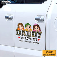 Personalized Gift For Daddy We Love You Photo Car Decal 32740 thumb 1