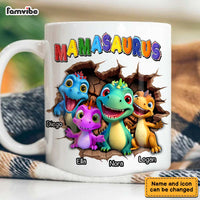 Personalized Gift for Mom Grandma Mamasaurus 3D Icon Mug 32753 thumb 1