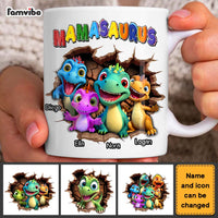 Personalized Gift for Mom Grandma Mamasaurus 3D Icon Mug 32753 thumb 1