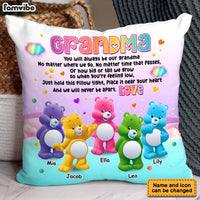 Personalized To Grandma Colorful Bear 3D Pillow 32754 thumb 1