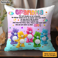 Personalized To Grandma Colorful Bear 3D Pillow 32754 thumb 1