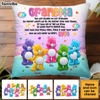 Personalized To Grandma Colorful Bear 3D Pillow 32754 thumb 1