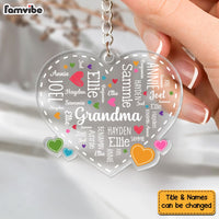 Personalized Gift For Grandma Word Art Acrylic Keychain 32755 thumb 1