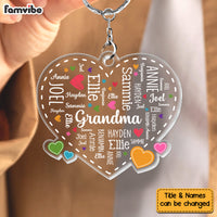 Personalized Gift For Grandma Word Art Acrylic Keychain 32755 thumb 1