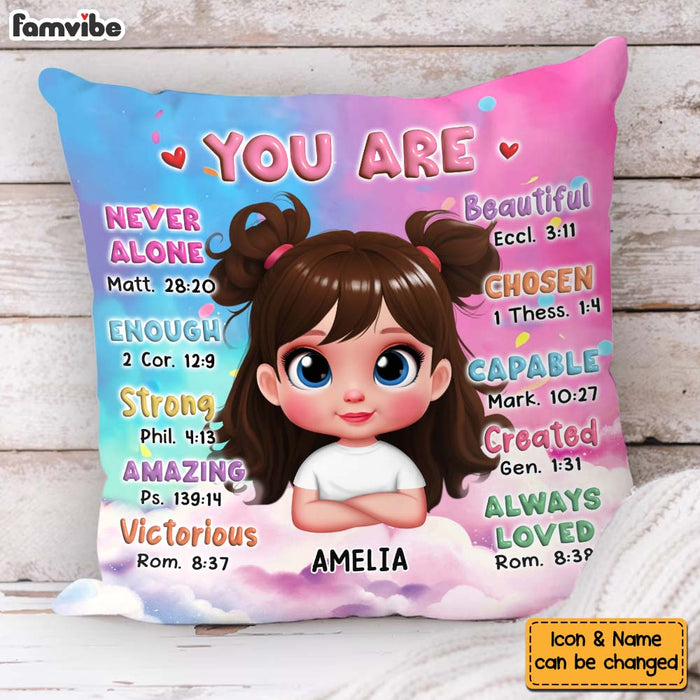 Personalized Gift For Granddaughter You Are Bible Verses Pillow 32756 1