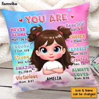 Personalized Gift For Granddaughter You Are Bible Verses Pillow 32756 thumb 1